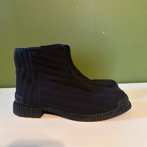 Camper Pix Tencel Zip Ankle Boot Bootie - Black -  Size 40 US 9